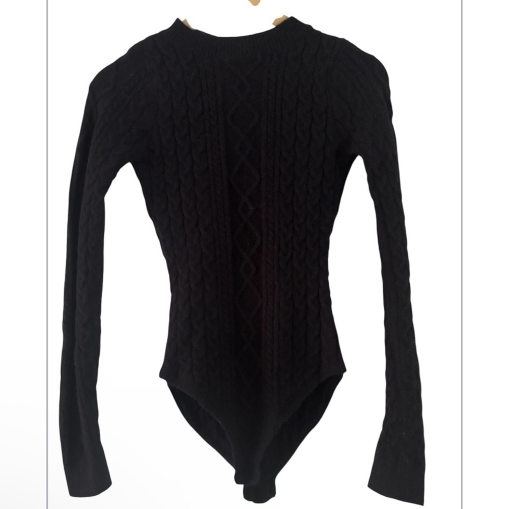 POL Cable Knit Bodysuit NWOT